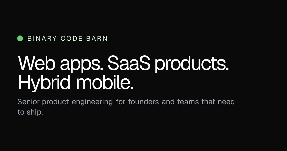 Binary Code Barn | Expert Software Development Services